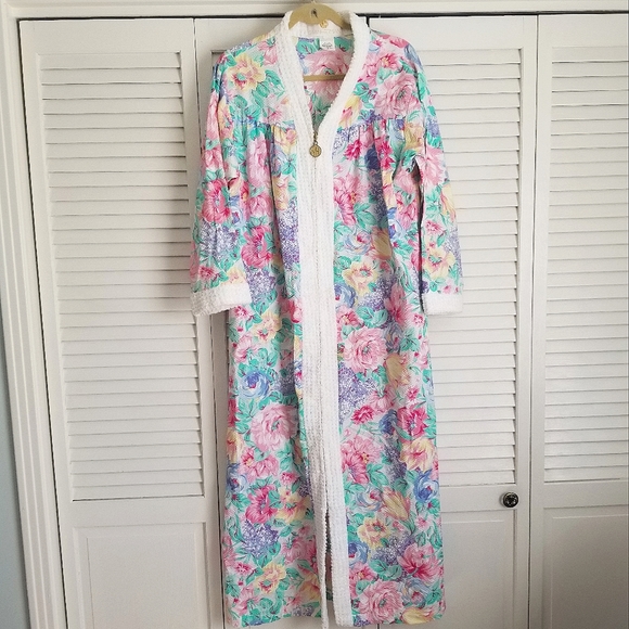 Vintage stanferman zipper floral robe - Picture 2 of 6